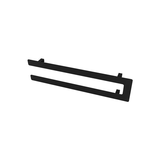 Eastbrook Universal 660mm Double Flat Style Towel Hanger Matt Black | 89.0382