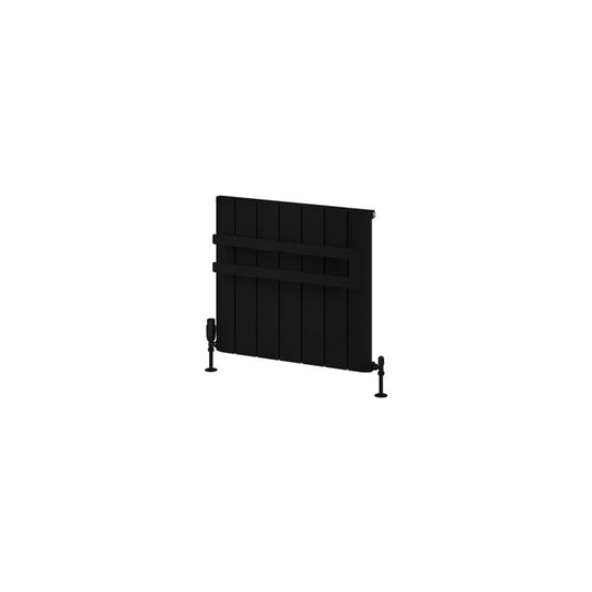 Eastbrook Universal 660mm Double Flat Style Towel Hanger Matt Black | 89.0382