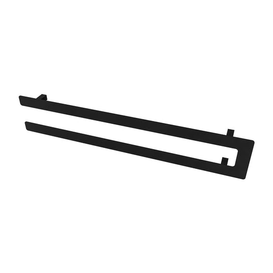 Eastbrook Universal 850mm Double Flat Style Towel Hanger Matt Black | 89.0383