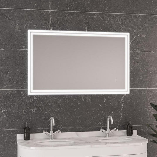 Eastbrook Valverde 1000 x 600mm LED Bathroom Mirror White | 58.1014