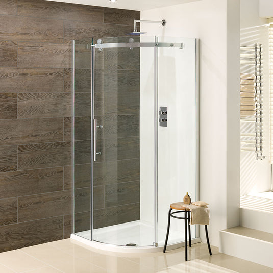 Eastbrook Vanguard 800 x 800 x 2000mm (10mm) Quadrant Shower Enclosure Chrome | 58.256
