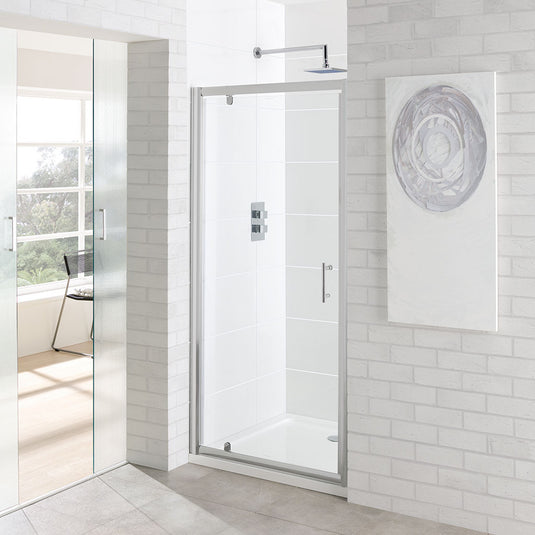 Eastbrook Vantage 1000mm Easy Clean Pivot Shower Door Chrome | 69.0086