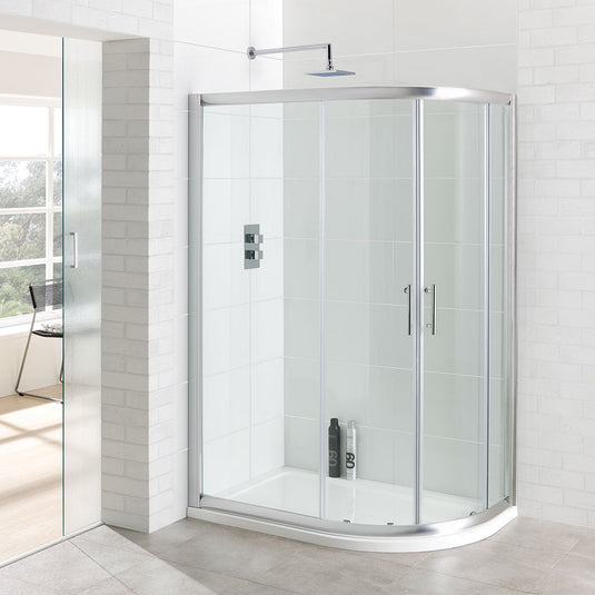 Eastbrook Vantage 1200 x 900mm Easy Clean Offset Quadrant Shower Enclosure Chrome | 69.0029