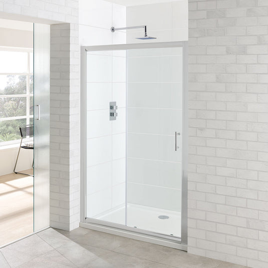 Eastbrook Vantage 1600mm Easy Clean Sliding Shower Door Chrome | 69.0073