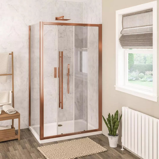 Eastbrook Vantage 2000 1000mm Side Shower Panel Brushed Bronze | 49.7099 - Envy Bathrooms Ltd