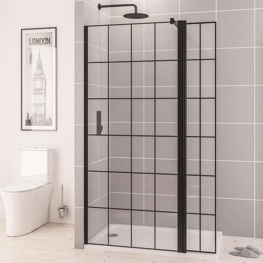 Eastbrook Vantage 2000 2000mm x 300mm Framed Flipper Deflector Panel Matt Black | 49.7037