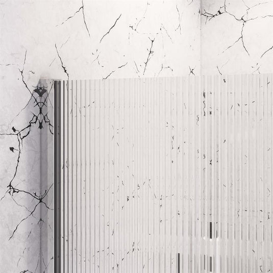 Eastbrook Vantage 2000 Fluted Glass Walk-In Panel 1100 x 2000mm Chrome | 49.5117