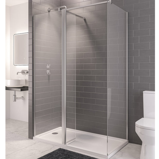 Eastbrook Vantage 2000 Walk-In Wetroom Panel 1600x2000mm 8mm Chrome | 49.1100