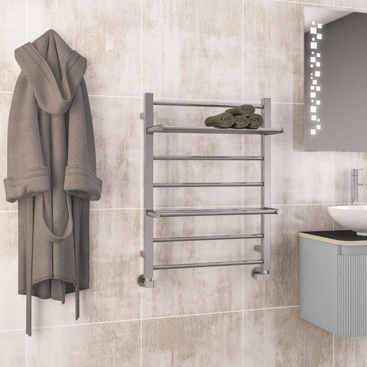 Eastbrook Velino 800 x 600mm Stainless Steel Towel Rail Mirror Polished | 41.1112