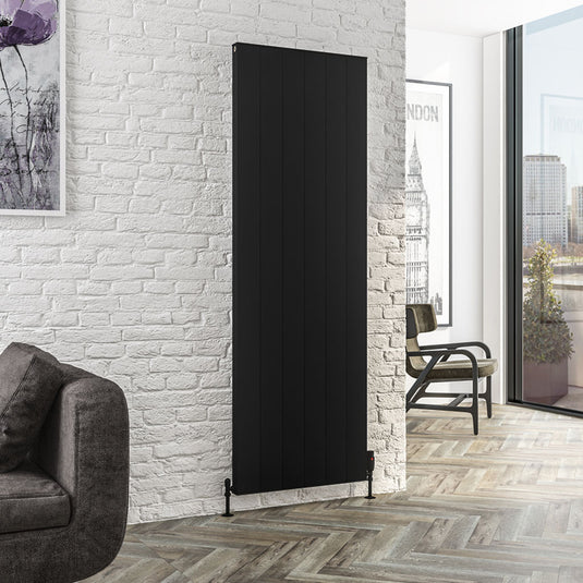 Eastbrook Vesima 1800 x 603mm Aluminium Radiator Matt Black | 86.0478