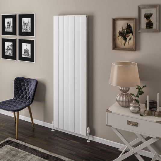 Eastbrook Vesima 1800 x 603mm Aluminium Radiator Matt White | 86.0476