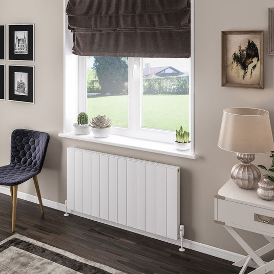Eastbrook Vesima 600 x 1203mm Aluminium Radiator Matt White | 86.0101