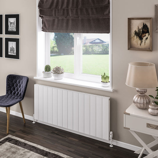 Eastbrook Vesima 600 x 1403mm Aluminium Radiator Matt White | 86.0479