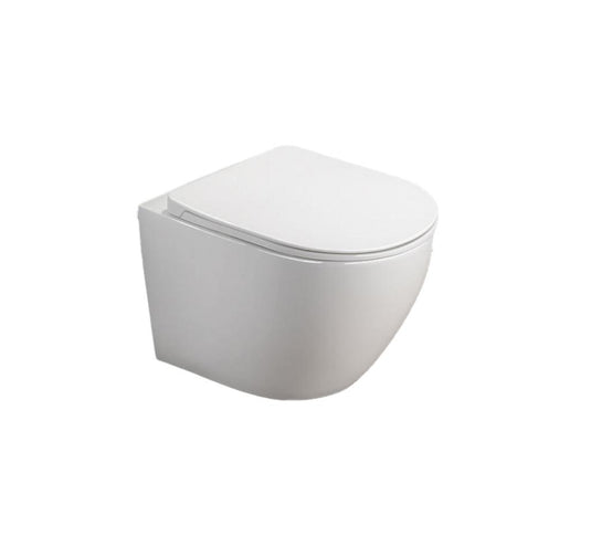 Eastbrook Vienne Wall Hung WC Soft Close Toilet Seat White | 40.0052