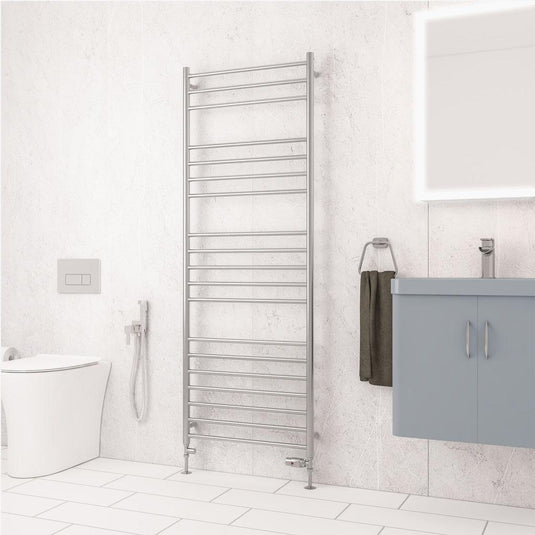 Eastbrook Violla II 1630 x 600mm Stainless Steel Towel Rail Brushed | 41.0891