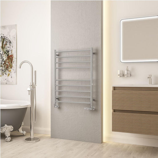 Eastbrook Violla II 790 x 600mm Stainless Steel Towel Rail Mirror Polished | 41.0881