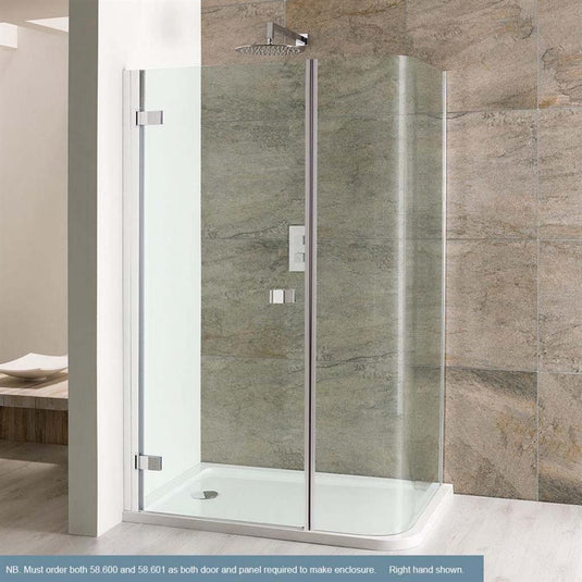 Eastbrook Volente 1200x800mm Curved Corner Shower Tray LH White | 158.602