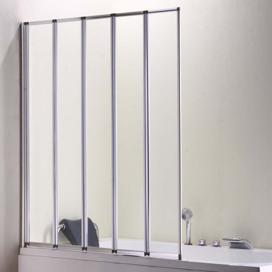 Eastbrook Volente 1400x1250mm 5-Fold Bath Screen – Chrome | 58.701