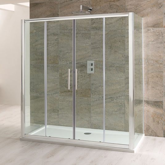 Eastbrook Volente 1600mm Double Sliding Shower Door Chrome | 58.213
