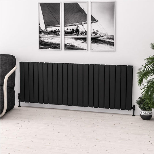 Eastbrook Warrington Type 20 600 x 1672mm Radiator Matt Black | 41.0855