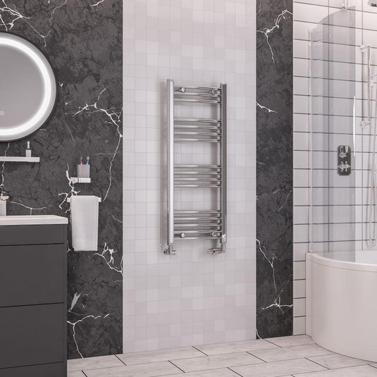 Eastbrook Wendover 1000 x 400mm Curved Towel Multirail Chrome | 41.0037