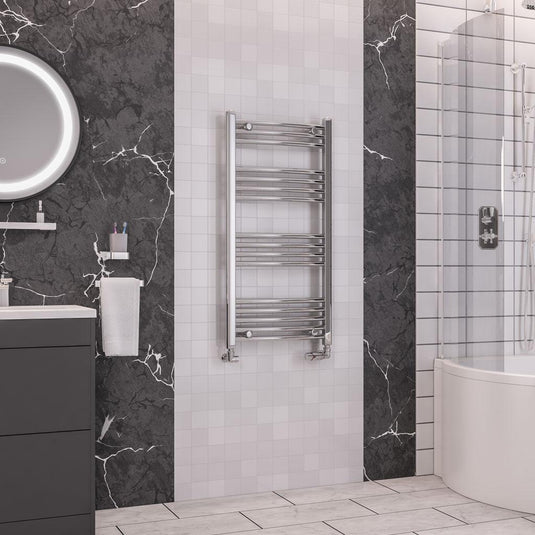 Eastbrook Wendover 1000 x 500mm Curved Towel Multirail Chrome | 41.0039