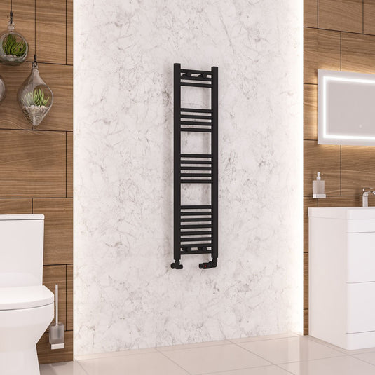 Eastbrook Wendover 1200 x 300mm Straight Multirail Matt Black | 41.0678