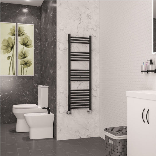 Eastbrook Wendover 1200 x 400mm Straight Towel Multirail Black Gold | 41.0859