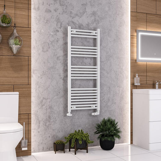 Eastbrook Wendover 1200 x 500mm Straight Towel Multirail Gloss White | 41.0016