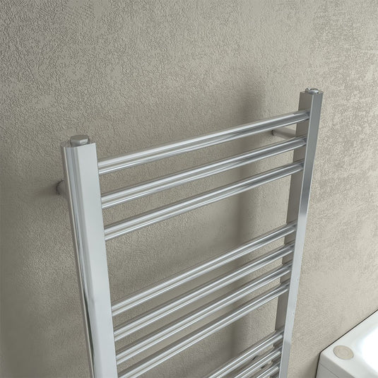 Eastbrook Wendover 1200 x 600mm Straight Stainless Steel Towel Multirail Mirror Polished | 41.0790