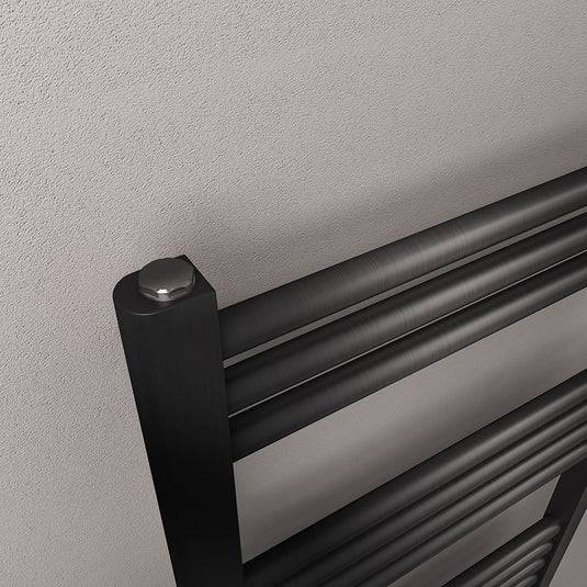 Eastbrook Wendover 1200 x 600mm Straight Towel Multirail Brushed Gunmetal | 41.0870