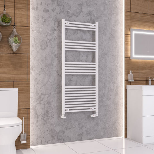 Eastbrook Wendover 1400 x 600mm Straight Multirail Gloss White | 41.0628