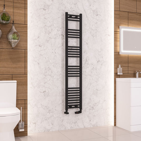 Eastbrook Wendover 1600 x 300mm Straight Multirail Matt Black | 41.0688