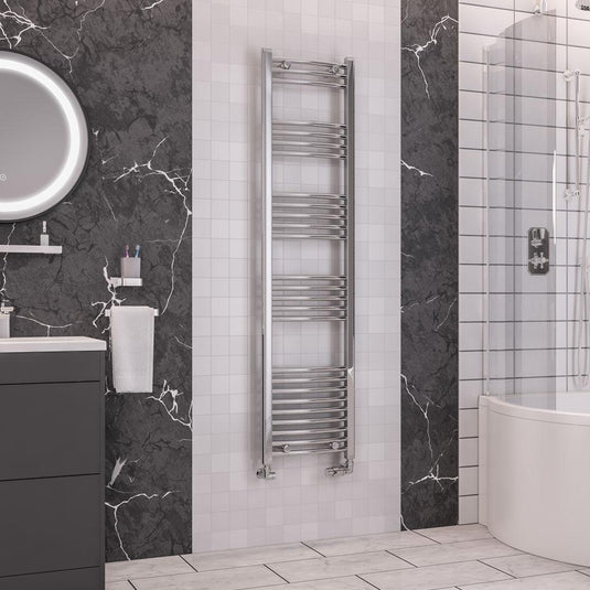 Eastbrook Wendover 1600 x 400mm Curved Towel Multirail Chrome | 41.0049