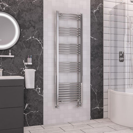 Eastbrook Wendover 1600 x 500mm Curved Towel Multirail Chrome | 41.0051