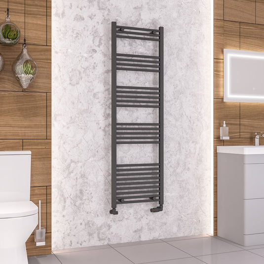 Eastbrook Wendover 1600 x 500mm Straight Multirail Matt Anthracite | 41.0654