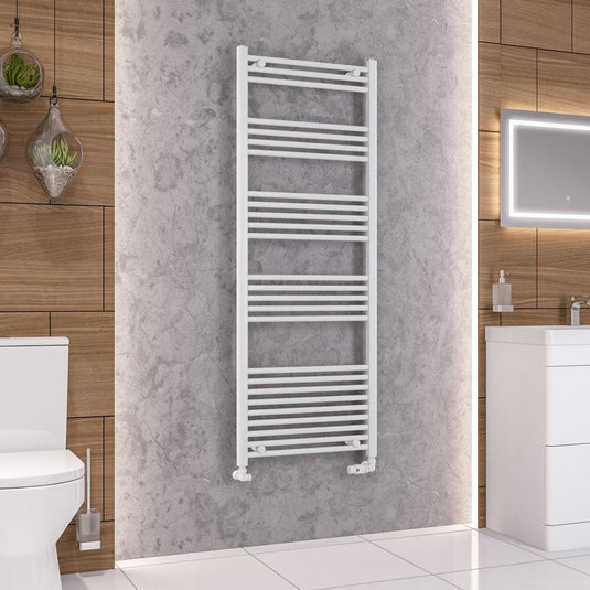 Eastbrook Wendover 1600 x 600mm Straight Towel Multirail Gloss White | 41.0024