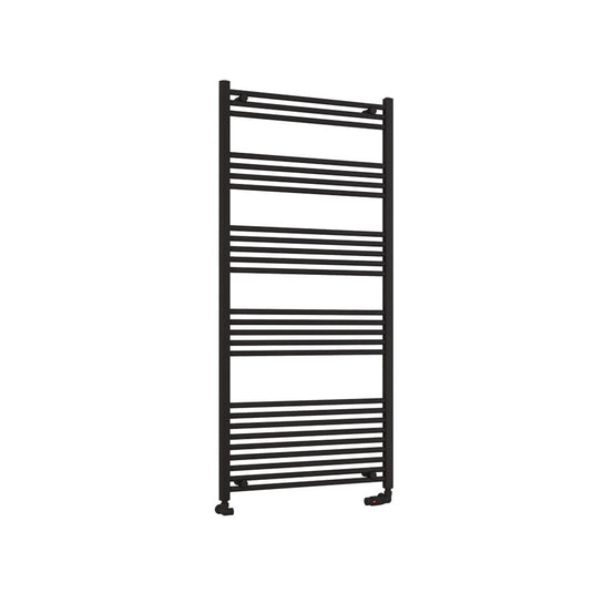 Eastbrook Wendover 1600 x 750mm Straight Multirail Matt Black | 41.0692