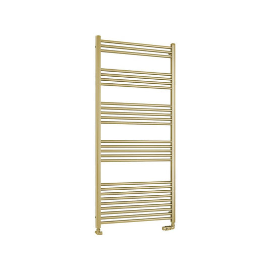 Eastbrook Wendover 1600 x 750mm Straight Towel Multirail Brushed Brass | 41.1184