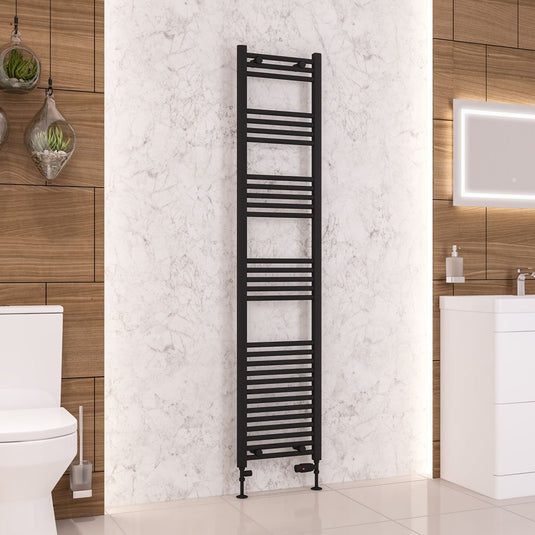 Eastbrook Wendover 1800 x 400mm Straight Multirail Matt Black | 41.0694