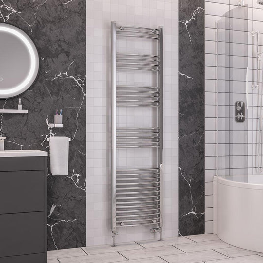 Eastbrook Wendover 1800 x 500mm Curved Towel Multirail Chrome | 41.0057