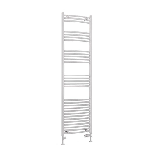 Eastbrook Wendover 1800 x 500mm Curved Towel Multirail Gloss White | 41.0058