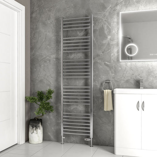 Eastbrook Wendover 1800 x 500mm Straight Stainless Steel Towel Multirail Mirror Polished | 41.0791
