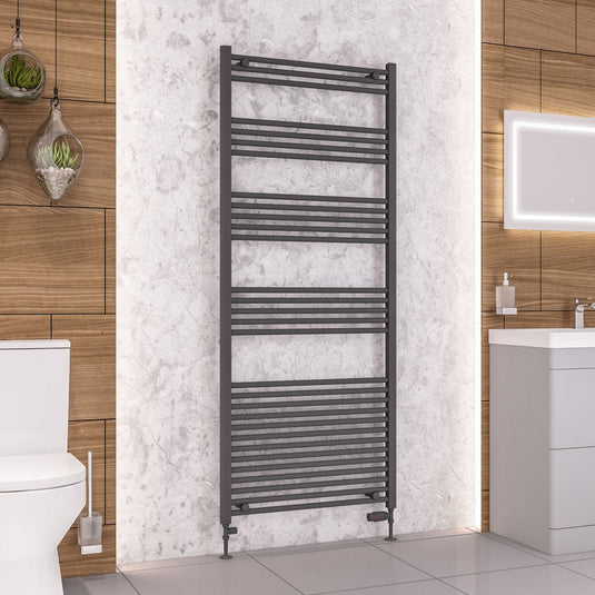 Eastbrook Wendover 1800 x 750mm Straight Multirail Matt Anthracite | 41.0659