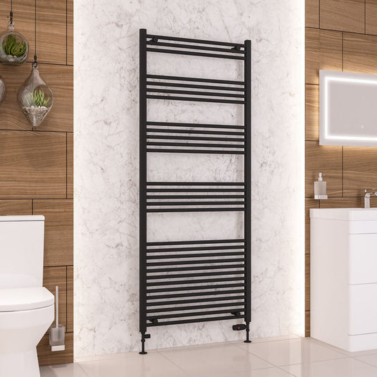 Eastbrook Wendover 1800 x 750mm Straight Multirail Matt Black | 41.0697