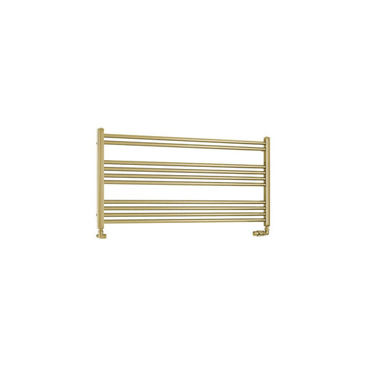 Eastbrook Wendover 600 x 1200mm Straight Towel Multirail Brushed Brass | 41.1174