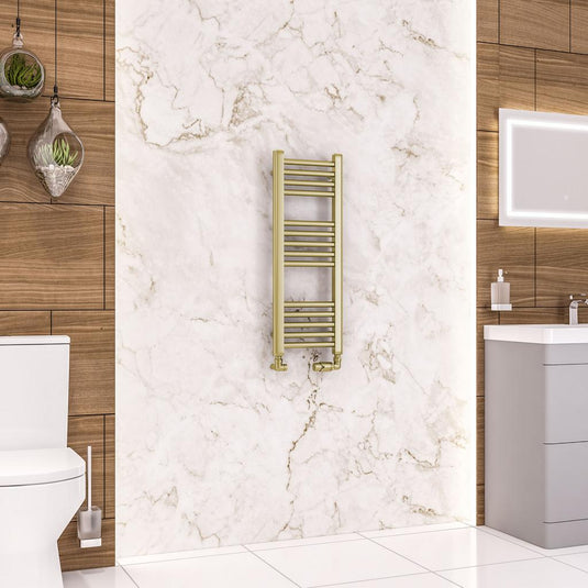 Eastbrook Wendover 800 x 300mm Straight Towel Multirail Brushed Brass | 41.1175