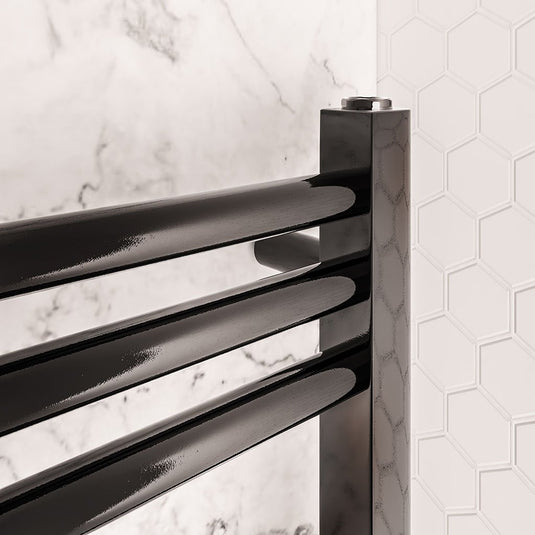 Eastbrook Wendover 800 x 600mm Straight Towel Multirail Black Gold | 41.0858