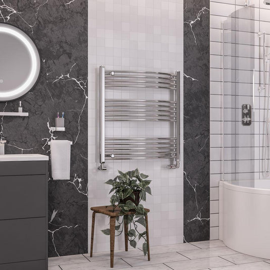 Eastbrook Wendover 800 x 750mm Curved Towel Multirail Chrome | 41.0101