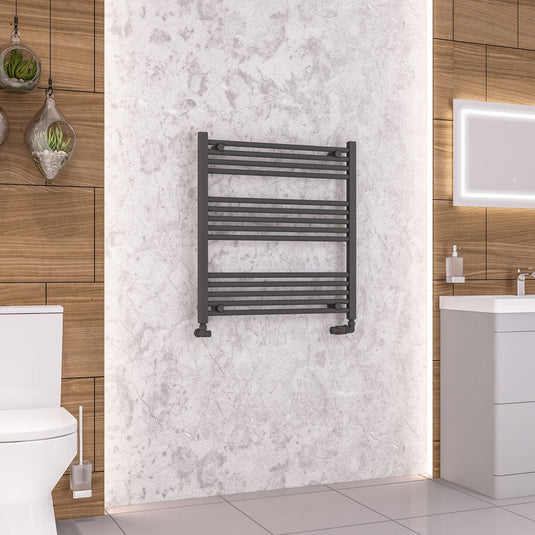 Eastbrook Wendover 800 x 750mm Straight Multirail Matt Anthracite | 41.0639